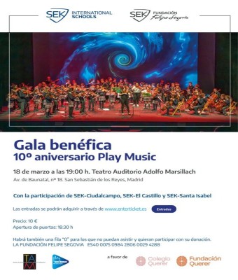 Gala Benéfica 10º aniversario Play Music. en Madrid