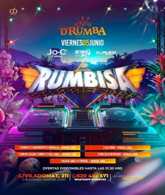 D'RUMBA · VIERNES 5 JUN26 en Barcelona