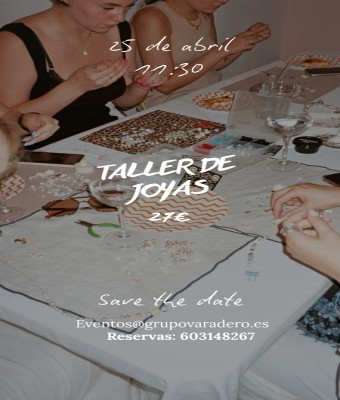 TALLER DE JOYAS + VERMUT en Valencia/València