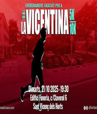 Activación de la cursa La Vicentina en Sant Vicenç dels Horts