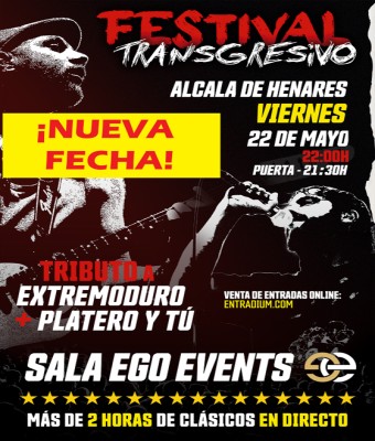 Festival Transgresivo: Tributo a Platero y Extremo en Alcala de Henares en Madrid