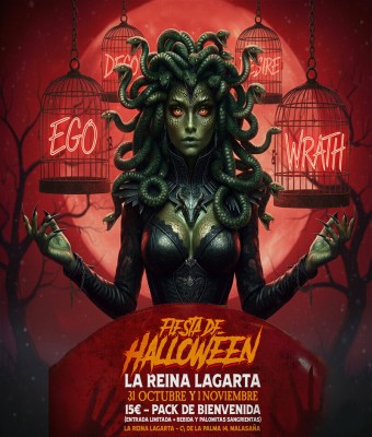 Halloween La Reina Lagarta en Madrid