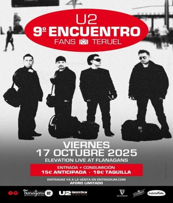 ELEVATION LIVE AT FLANAGANS TEMPLE U2 en Teruel
