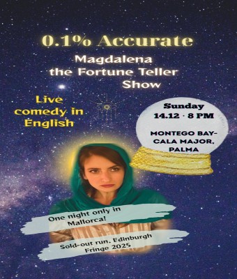 0.1% Accurate - A Night of English Comedy with Magdalena the fortune teller en Palmas, Las