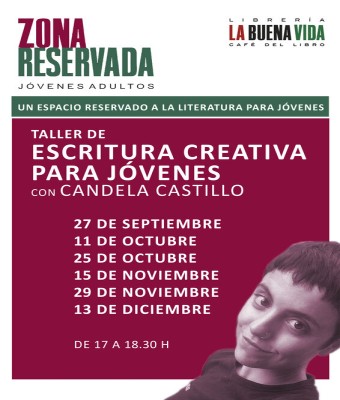 Taller de escritura creativa para jóvenes con Candela Castillo en Madrid
