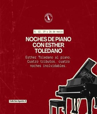 Noches de Piano con Esther Toledano en Perro Paco en Madrid