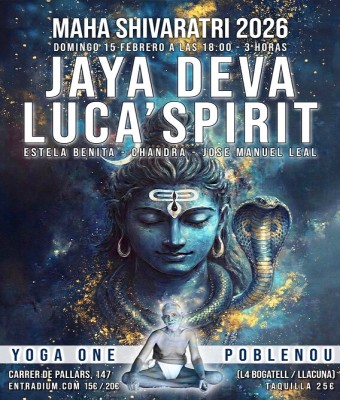 MAHASHIVARATRI 2026 - 3 HORAS - Kirtan con Jaya Deva y Luca'Spirit en Barcelona