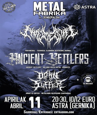 PHRYMERIAL - ANCIENT SETTLERS - DOWN TO SUFFER en Bizkaia