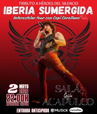 Iberia Sumergida con Copi Corellano en Gijón - Sala Acapulco en Asturias
