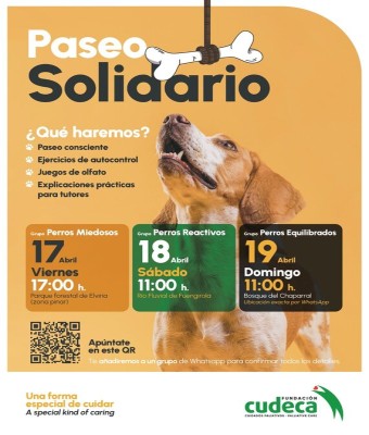 Paseo canino solidario a favor de Fundación Cudeca  en Málaga