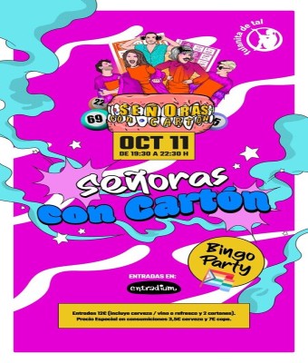 SEÑORAS CON CARTÓN 11 de Octubre en FULANITA DE TAL en Madrid