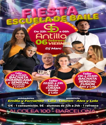 ANTILLA SALSA BARCELONA - VIERNES 6 FEBRERO