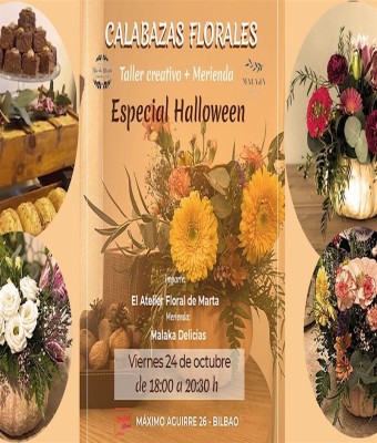 TALLER DE CALABAZAS FLORALES en Bilbo