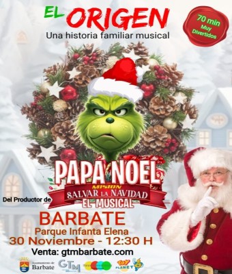 EL ORIGEN - PAPÁ NOEL MISIÓN SALVAR LA NAVIDAD en BARBATE en Cádiz