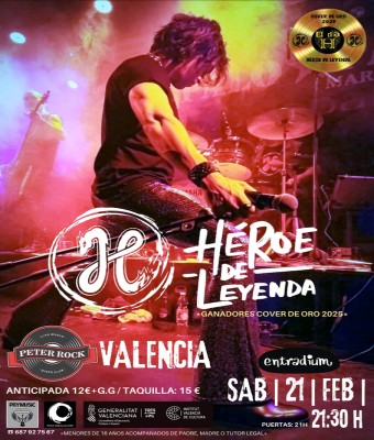 HÉROE DE LEYENDA - Tributo a Héroes del Silencio en Valencia en Valencia/València