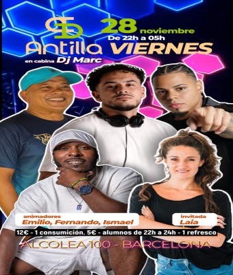 ANTILLA SALSA BARCELONA - VIERNES 28 NOVIEMBRE