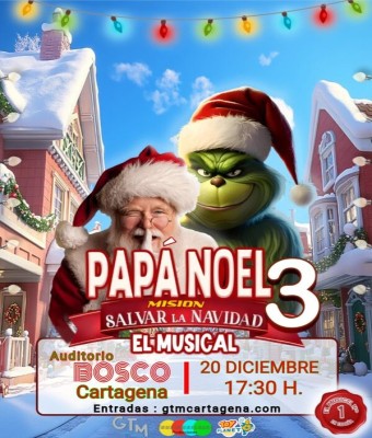PAPÁ NOEL 3 - SALVAR LA NAVIDAD EN CARTAGENA en Murcia
