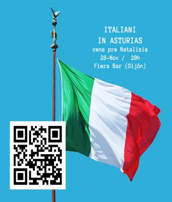 Cena pre natalizia Italiani in Asturias