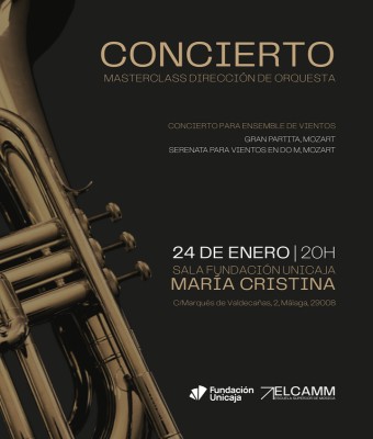 Concierto de Clausura Masterclass de Dirección de Orquesta ELCAMM en Málaga