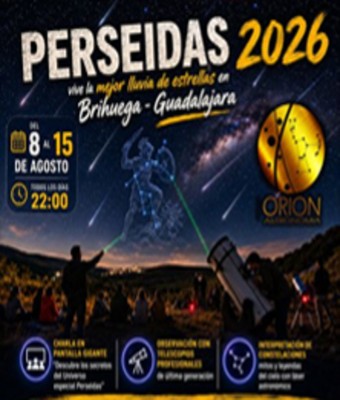 Perseidas 2026 Guadalajara en BRIHUEGA