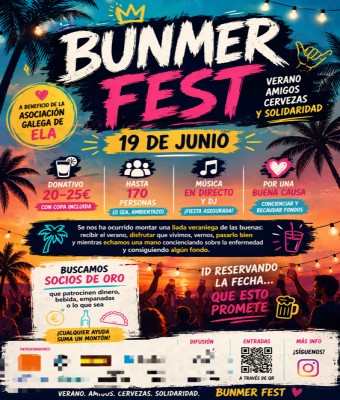 Bunmer Fest - Gala solidaria a favor asociación ELA en Coruña, A