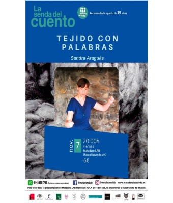 Cuentos para público adulto y joven con SANDRA ARAGUÁS - "TEJIDO CON PALABRAS" en Toledo