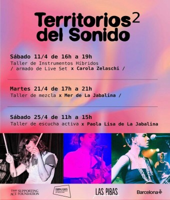 Talleres: TERRITORIOS DEL SONIDO 2 en Barcelona