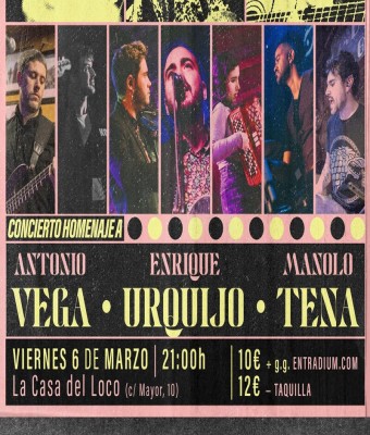 HOMENAJE A URQUIJO VEGA TENA  en Zaragoza