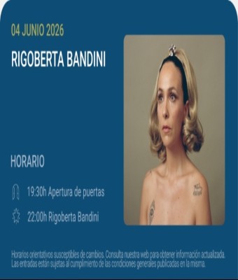 Rigoberta Bandini - Noches del Botánico 2026 en Madrid