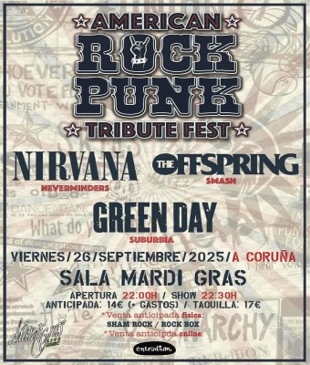 Festival de Tributos AMERICAN ROCK PUNK (A Coruña) en Coruña, A