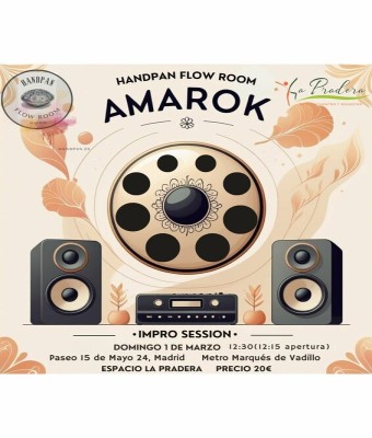 AMAROK: HANDPAN FLOW ROOM(morning impro session) en Madrid