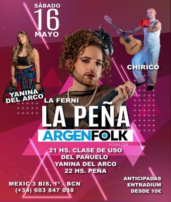 LA PEÑA de ARGENFOLK de Mayo en Barcelona