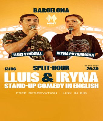 LLUIS & IRYNA • Stand-up Comedy in English en Barcelona