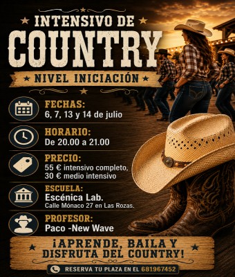 Intensivo country Line Dance en Madrid