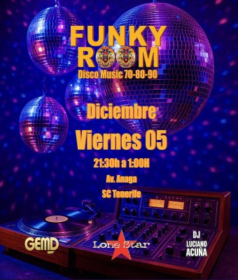  FUNKY ROOM – PRIMERA DESPEDIDA DEL AÑO  en Santa Cruz de Tenerife