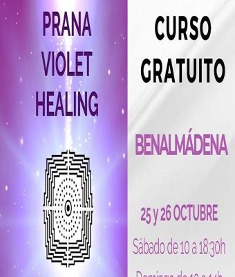 Curso GRATUITO en BENALMÁDENA de Prana Violet Healing - 25-26 Octubre 2025