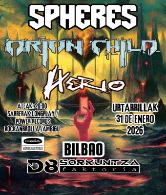Spheres + Orion Child + Herio en Bilbao  en Bizkaia