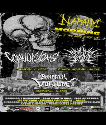CONVULSIONS + MONDO PODRE + BENEATH THE VULTURE en Granada