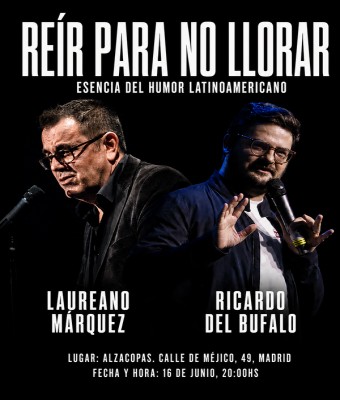 Reír para no llorar: conferencia de Laureano Márquez y Ricardo Del Bufalo en Madrid