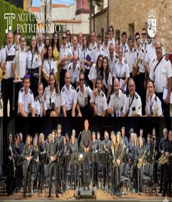 Banda de música "Virgen de Gracia" y Banda de música Municipal de Sisante en Cuenca