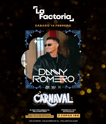 DANNY ROMERO - LA FACTORIA - 14 FEBRERO en Madrid