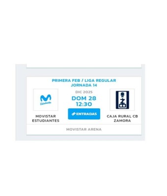 Partido 28 Dic-12:30 h Estudiantes- Zamora en Madrid