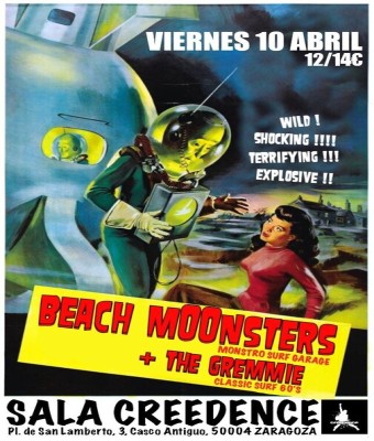BEACH MOONSTERS (FR) + THE GREMMIE (FR) en SALA CREEDENCE - Zaragoza