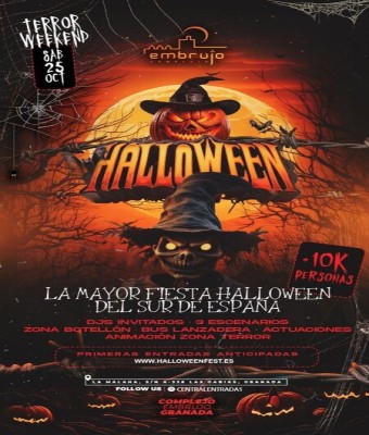 25 OCTUBRE - HALLOWEEN NIGHT FESTIVAL - Complejo Embrujo Granada