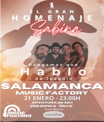 HOMENAJE A SABINA EN MUSIC FACTORY SALAMANCA