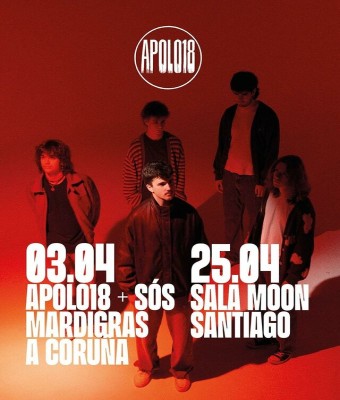 Concerto Apolo18+Lavanda na sala Moon sabado 25 de abril en Coruña, A