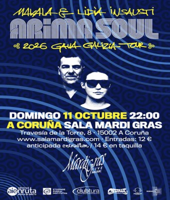 ARIMA SOUL (live) SALA MARDI GRAS, A Coruña (Galicia) en Coruña, A