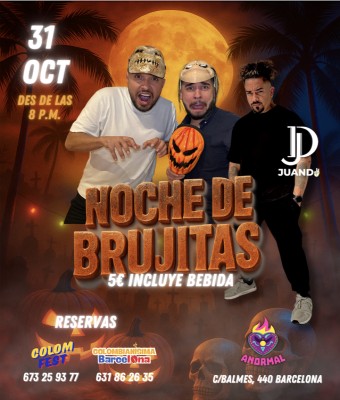 NOCHE DE BRUJITAS - 31 OCTUBRE en Barcelona