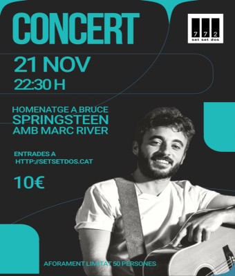 HOMENATGE A BRUCE SPRINGSTEEN AMB MARC RIVER en Barcelona