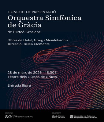 Concert de presentació de l'Orquestra Simfònica de Gràcia  en Barcelona
